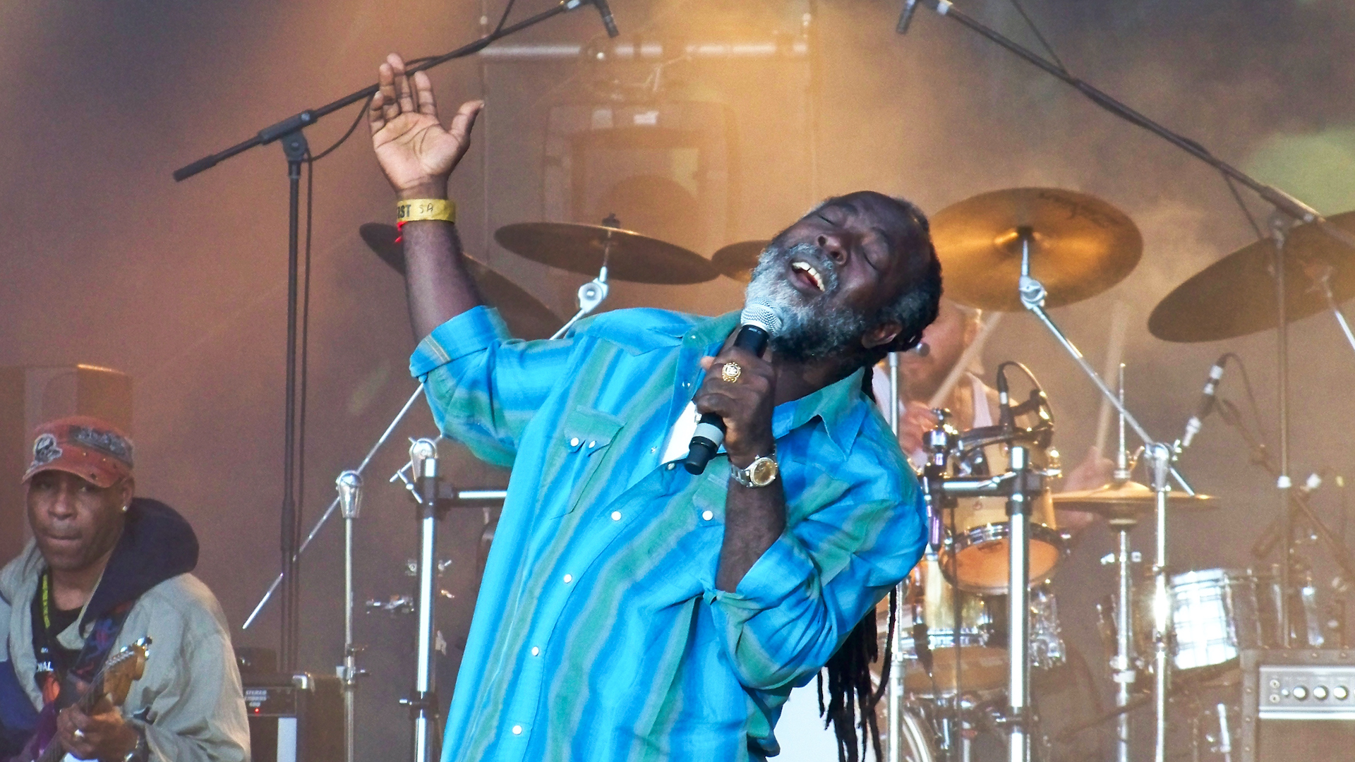 reggae artist on stage